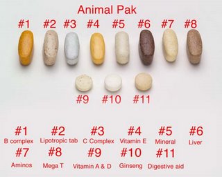 Animal Pak | Rodzaje witamin i minerałów | Universal